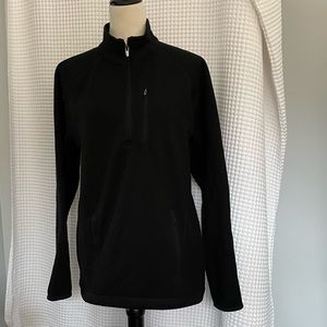 GEORGE Men’s black 1/4 zip jacket size S.